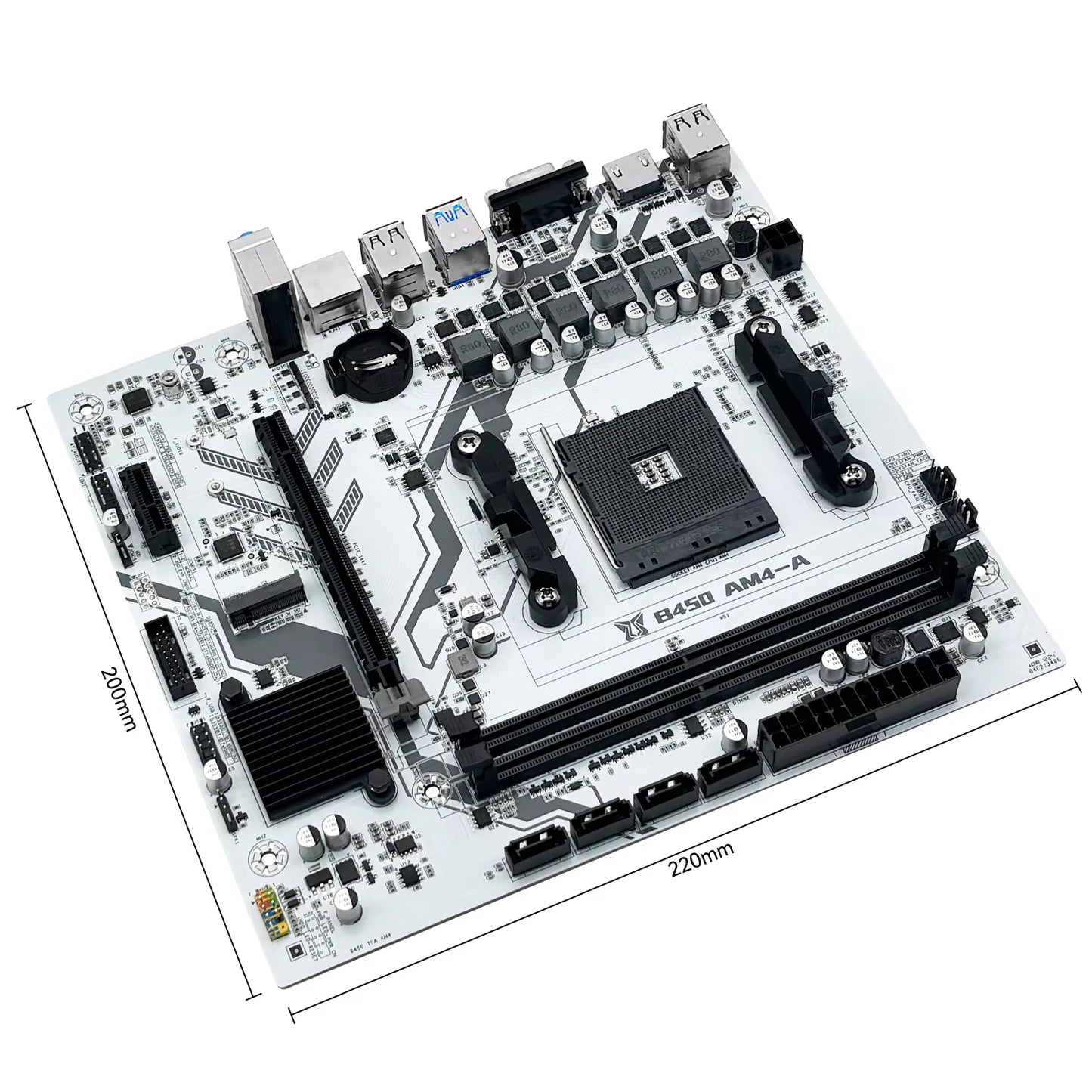 MACHINIST B450 Motherboard AMD Processor Dual-Channel DDR4 Memory AM4 Mainboard M.2 NVME (Supports Ryzen 5500 5600 5600G CPU)