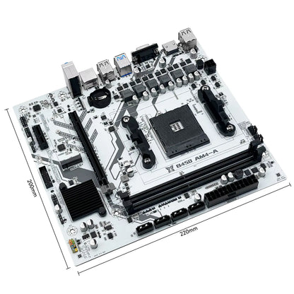 MACHINIST B450 Motherboard AMD Processor Dual-Channel DDR4 Memory AM4 Mainboard M.2 NVME (Supports Ryzen 5500 5600 5600G CPU)