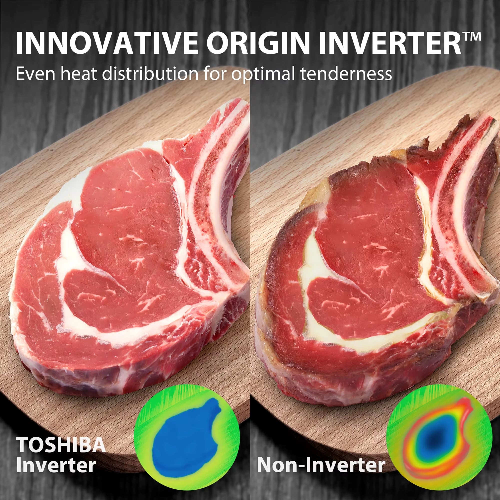 TOSHIBA Microwave Oven Air Fryer Combo 1.0 Cu.Ft - Inverter, Convection, Broil, Humidity Sensor, Mute, 27 Auto Menus