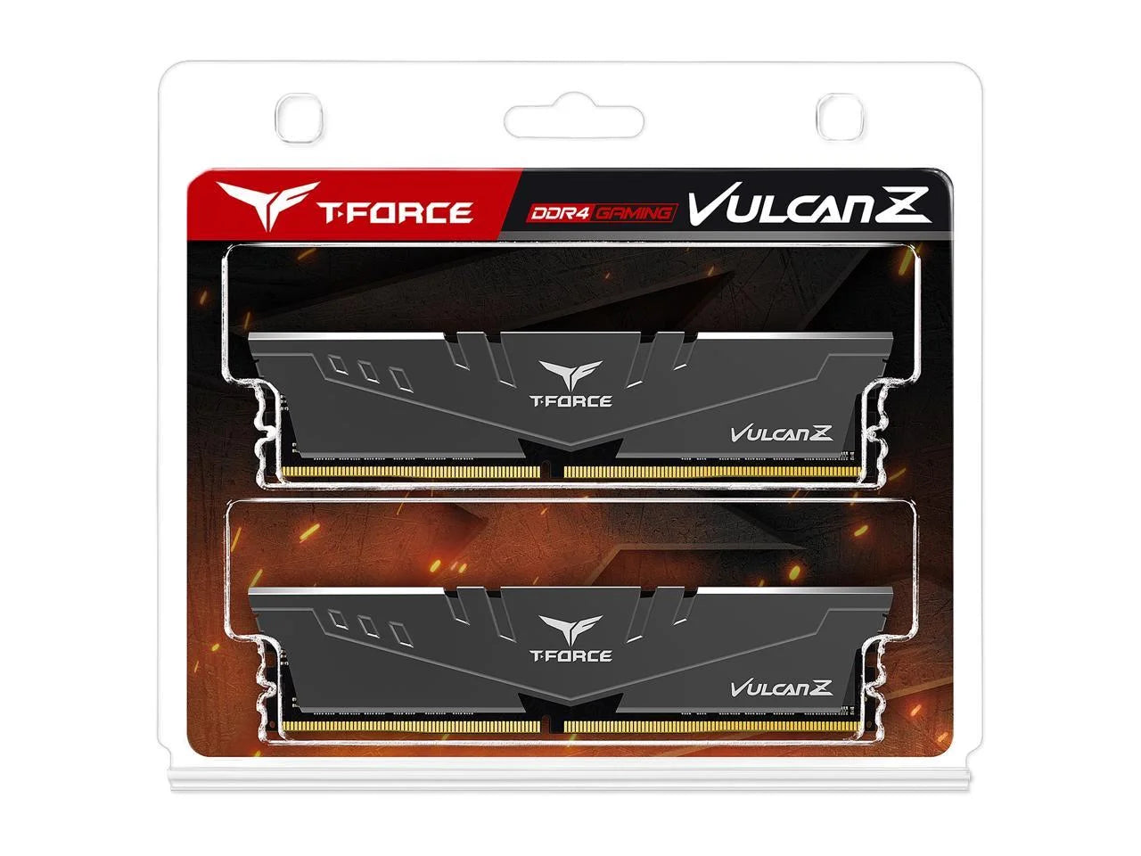Team T-FORCE VULCAN Z 16GB (2 X 8GB) 288-Pin PC RAM DDR4 3200 (PC4 25600) Desktop Memory Model TLZGD416G3200HC16CDC01
