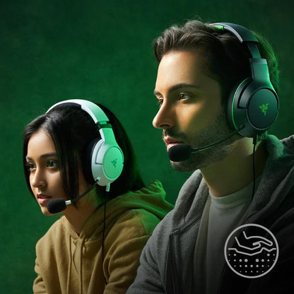 Razer Kaira X Wired Gaming Headset for Xbox Series X|S, Xbox One, PC, Mac, and Mobile Devices - Featuring Triforce 50mm Drivers, Hyperclear Cardioid Microphone, Flowknit Memory Foam Ear Cushions, and On-Headset Controls - White