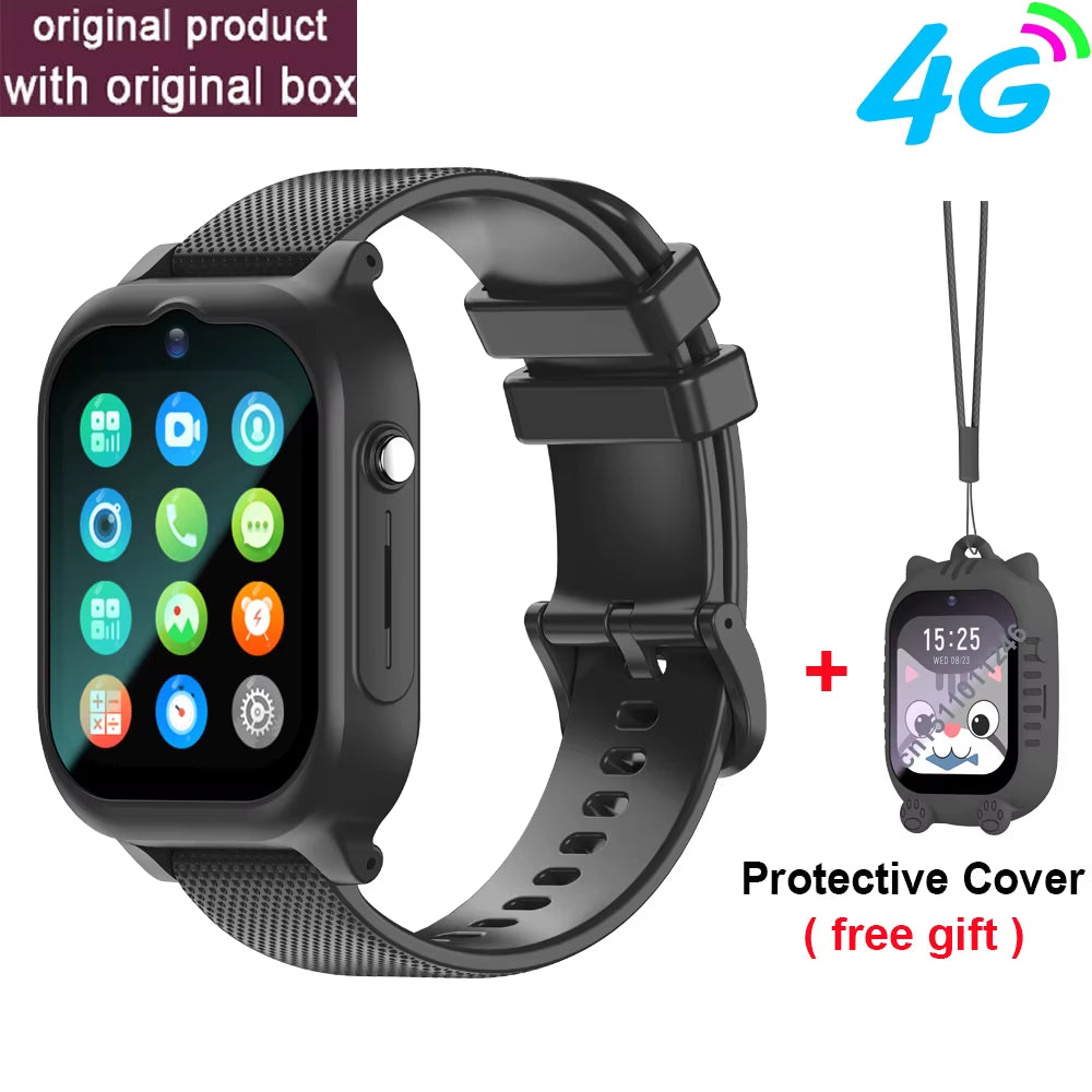 Children's 4G GPS Smartwatch with Video Call, SOS Function, Camera, and Voice Monitoring