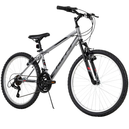 24" Rock Creek Mountain Bike for Adults, Suitable for Riders 4'8" - 5'8", Gray
