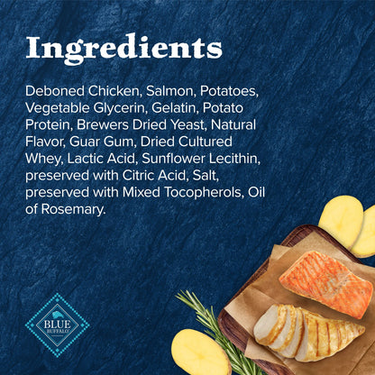 Wilderness Chicken & Salmon Flavor Dry Soft Treats for Cats, Grain-Free, 2 Oz. Bag