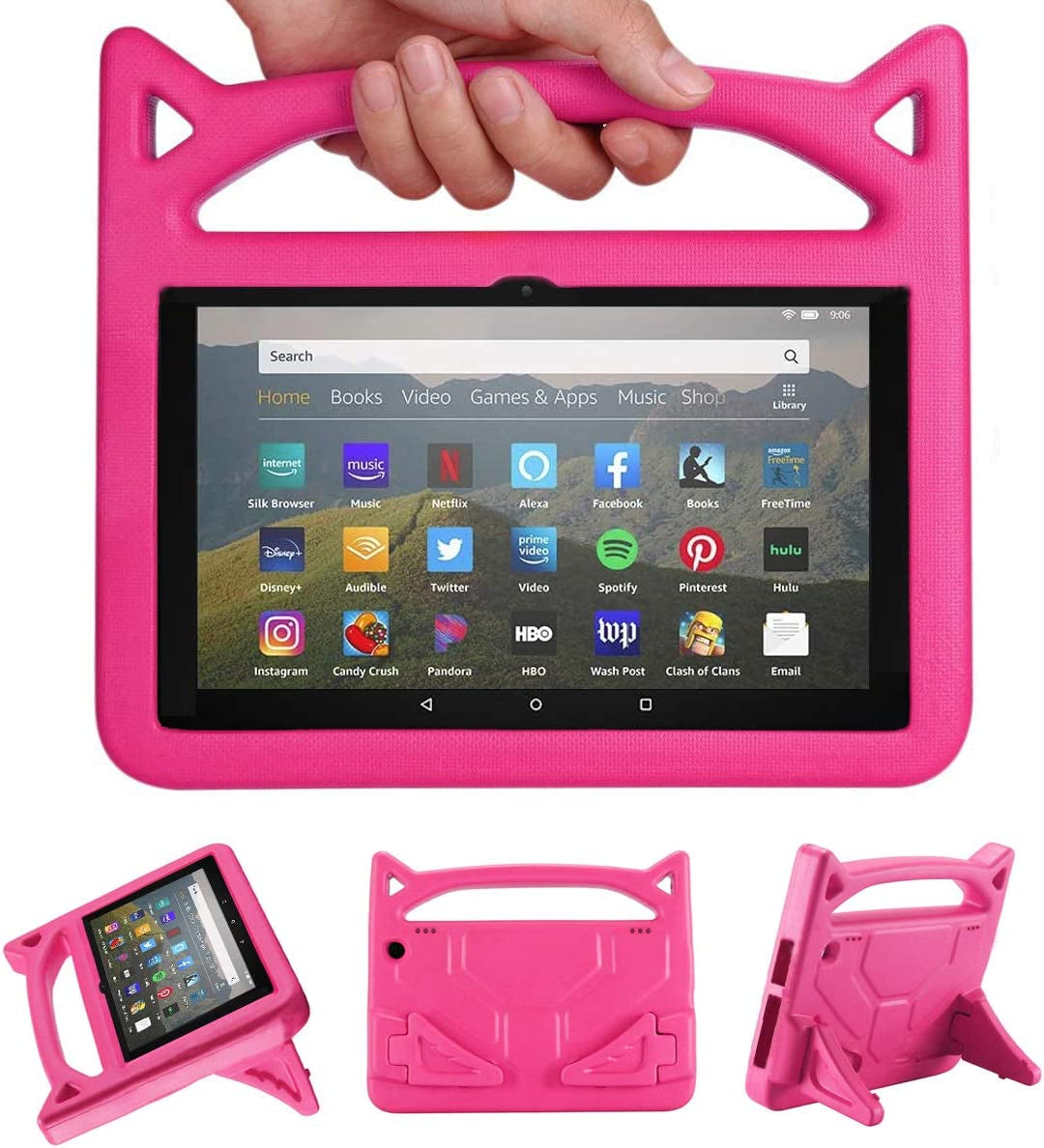 Fire HD 8 Case,Fire HD 8 Tablet Case for Kids,(2024/2022/2020 Release,12Th/10Th Gen),Lightweight Shockproof Kid-Proof Cover with Stand Kids Case for Fire HD 8 plus Tablet & Fire HD 8 Kids Pro Tablet.