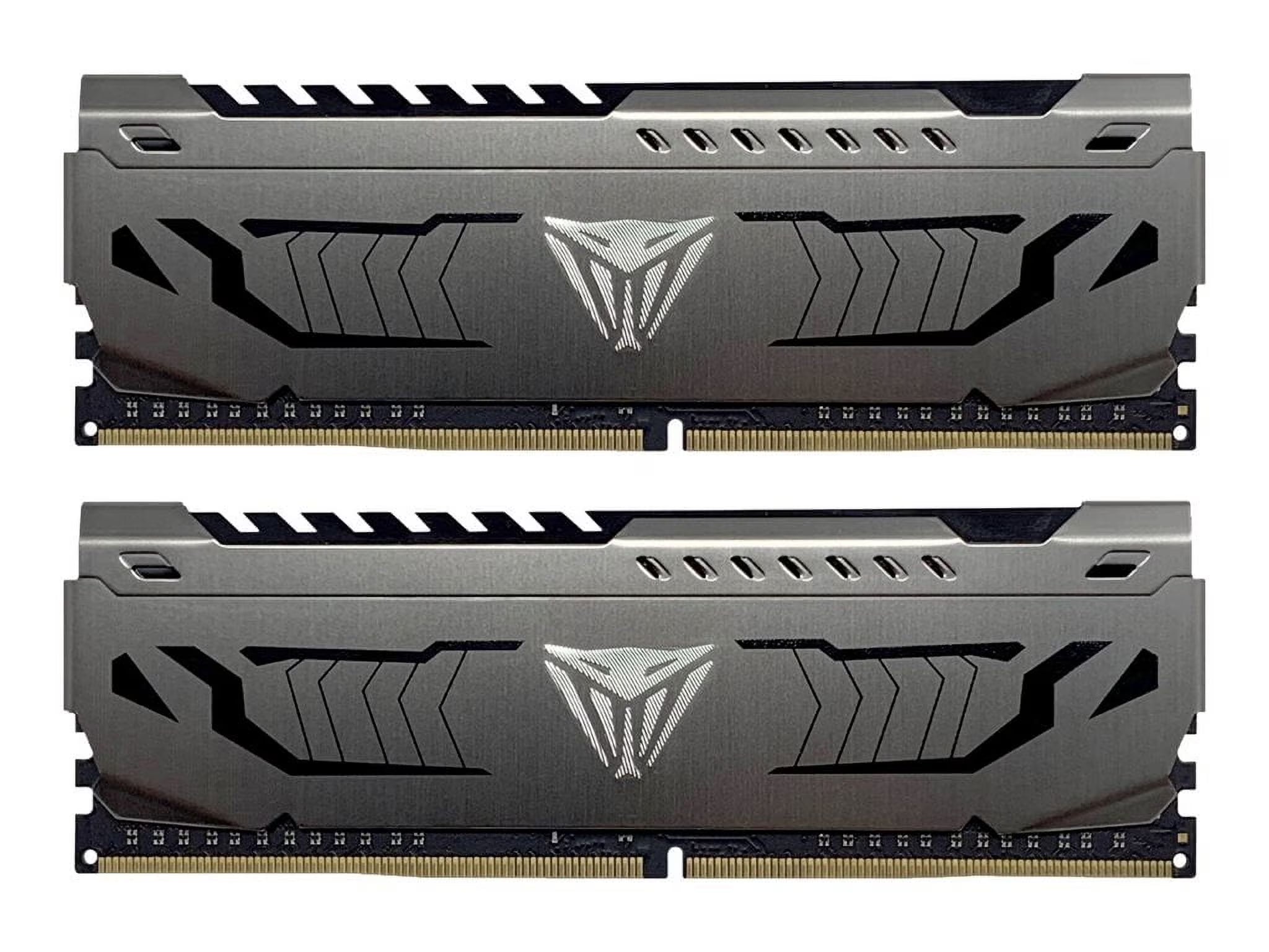 Patriot Viper Steel DDR4 RAM 64GB (2X32GB) 3200Mhz CL16 UDIMM Desktop Gaming Memory Kit - PVS464G320C6K