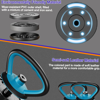 45 lbs 4-in-1 Adjustable Dumbbell Set with Kettlebells, Push-Up Stand, and Barbell Options