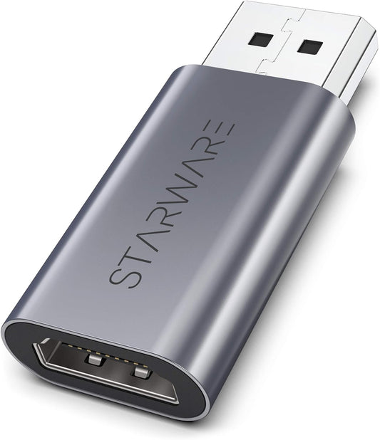 STARWARE Passive Adapter for DisplayPort Source Devices (Not Compatible with Hubs)