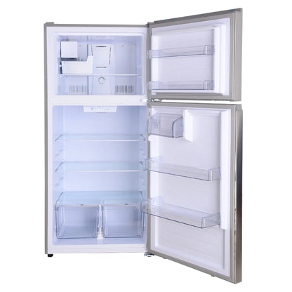 33-Inch 20.4 Cu. Ft. ENERGY STAR® Standard Refrigerator/Freezer with Icemaker in Stainless Steel