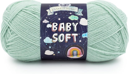 Lion Brand Yarn Baby Soft Blanket Yarn for Crocheting, Knitting, and Crafts, Lemonade, Set of 3