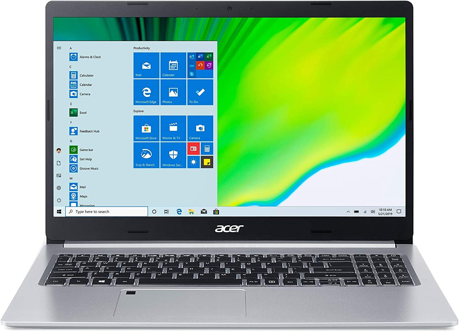 Acer Aspire 5 A515-44-R93G, 15.6" Full HD, AMD Ryzen 3 4300U Mobile Processor with Radeon Graphics, 4GB DDR4, 128GB Nvme SSD, Wifi 5, HD Webcam, Fingerprint Reader, Backlit Keyboard, Windows 10 S