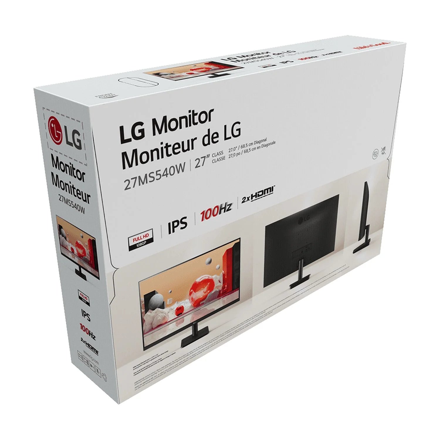 27-Inch IPS Full HD 1080P 100Hz Computer Monitor - Model 27MS540W-B