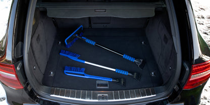 24-Inch Snow Brush and Ice Scraper, Blue, Single Unit for Automotive Use
