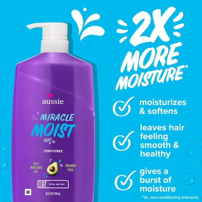 Miracle Moist Shampoo and Conditioner Duo, 26.2 Fl Oz