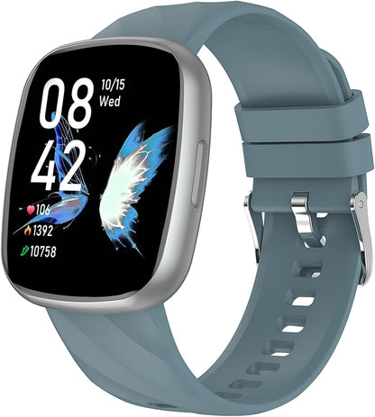 AXYWINBO Children's Smart Watch - IP68 Waterproof Fitness Tracker with 100 Exercise Modes, Heart Rate and Sleep Monitoring, Sedentary Reminder, Black