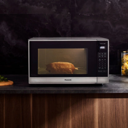 2.2-Cubic Foot 1250W Countertop Microwave with Inverter Technology in Stainless Steel NN-SN95HS
