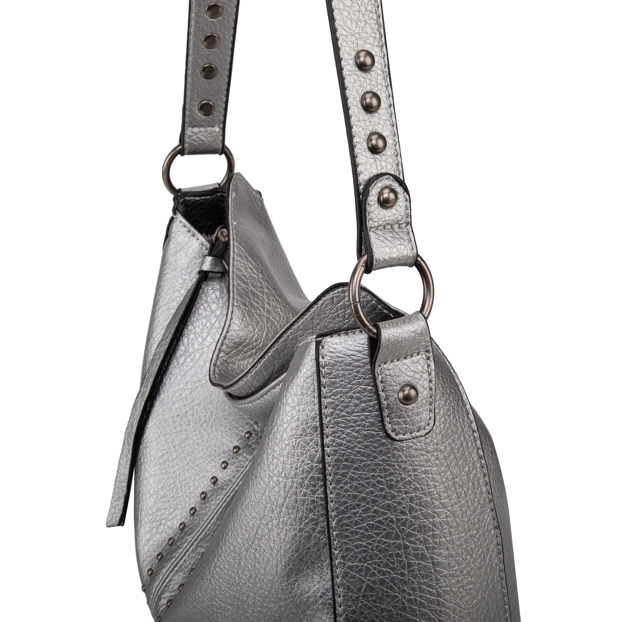 Hobo Bag for Women Crossbody Purse and Handbags Ladies Chic Shoulder Bags, Pearl Silver