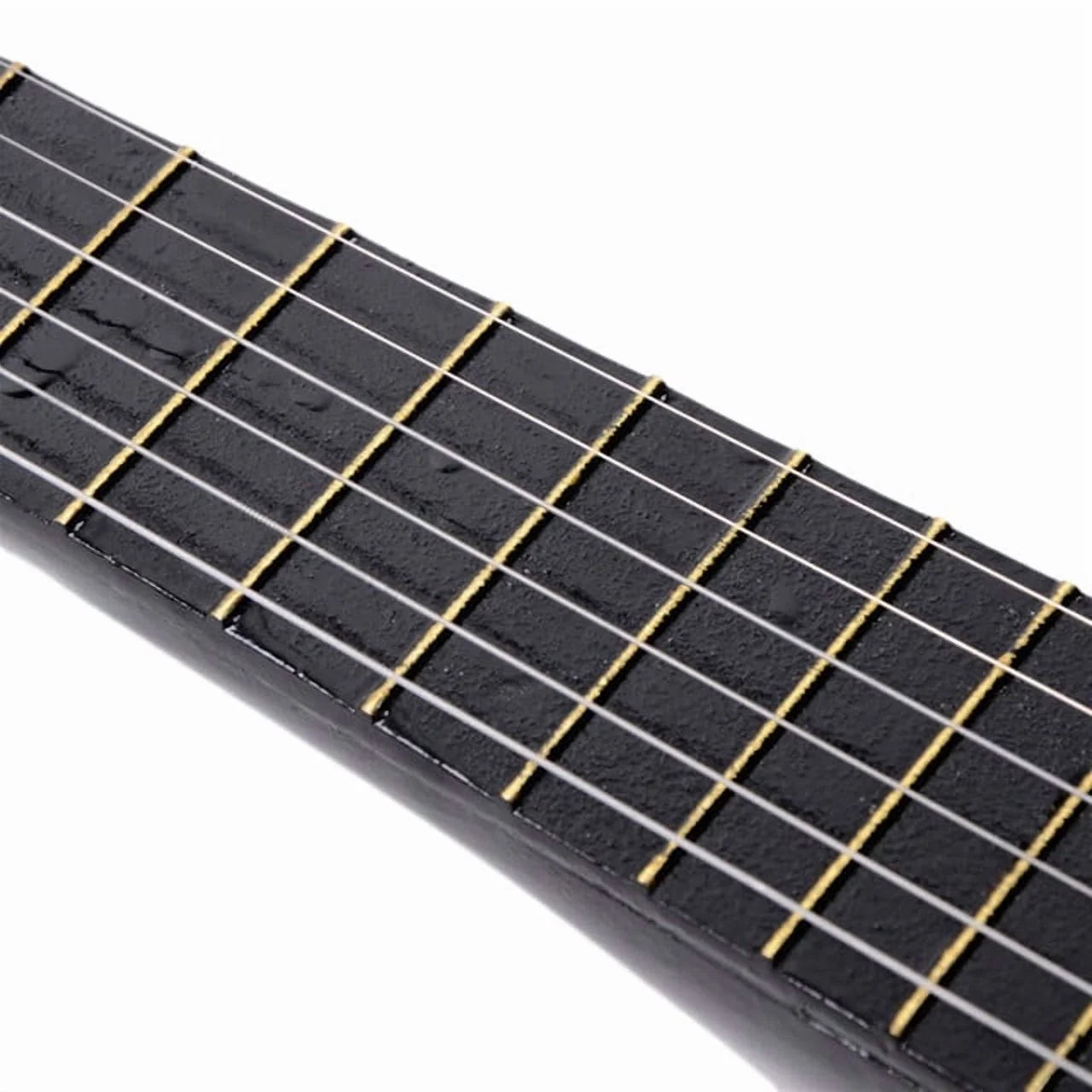 23" Acoustic Guitar Pick Strings Beginner Guitar Starter Kit with Strings & Pick for Kids Adult, Black