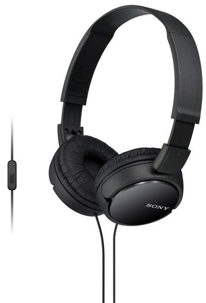 MDR-ZX110 Wired On-Ear Headphones in Black