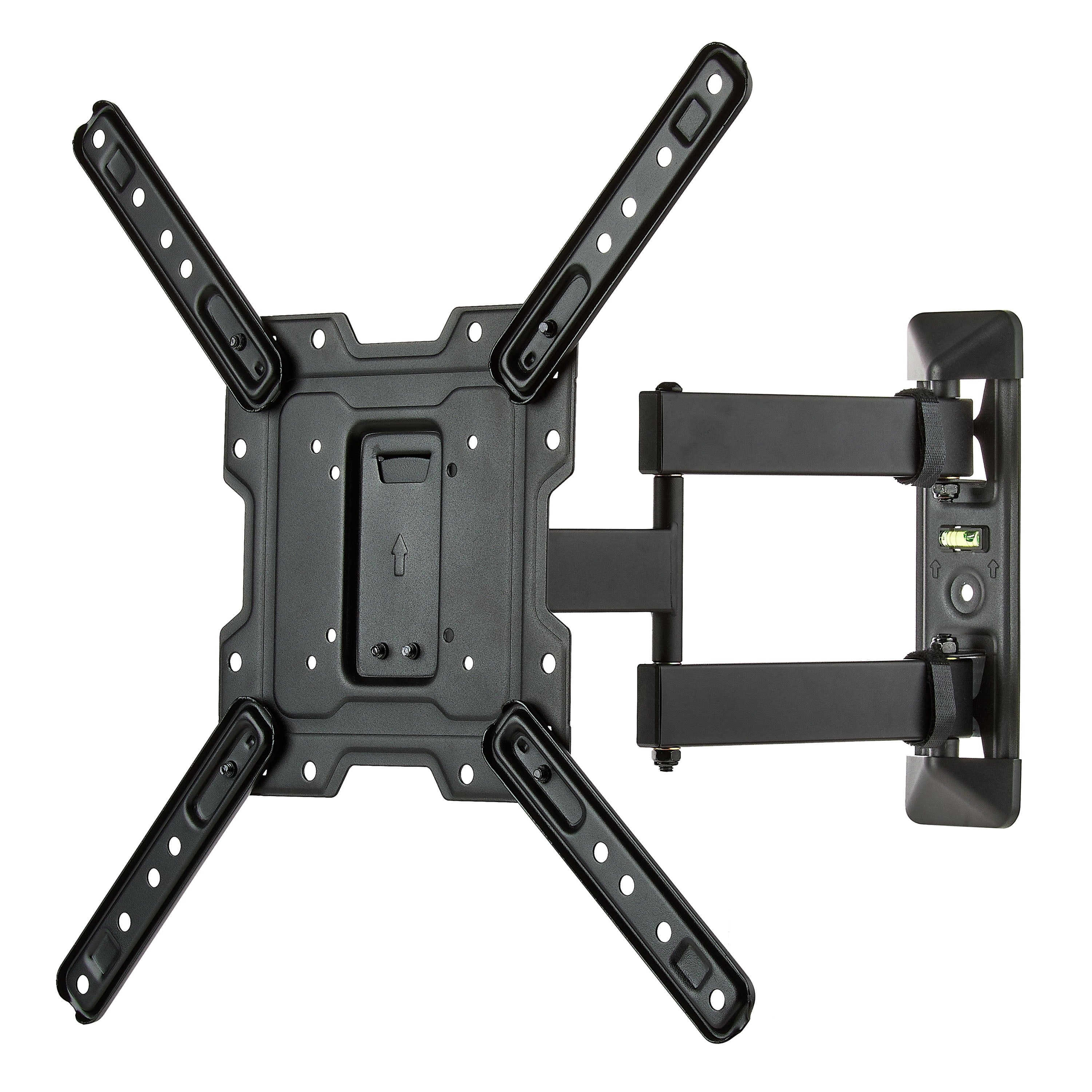 Onn Full Motion TV Wall Mount for 19" to 50" Tvs, UL Listed, Swivel ±45°, up to +5/-15°Tilting