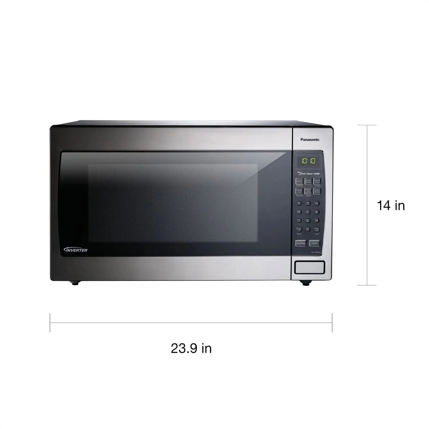 2.2-Cubic Foot 1250W Countertop Microwave with Inverter Technology in Stainless Steel NN-SN95HS
