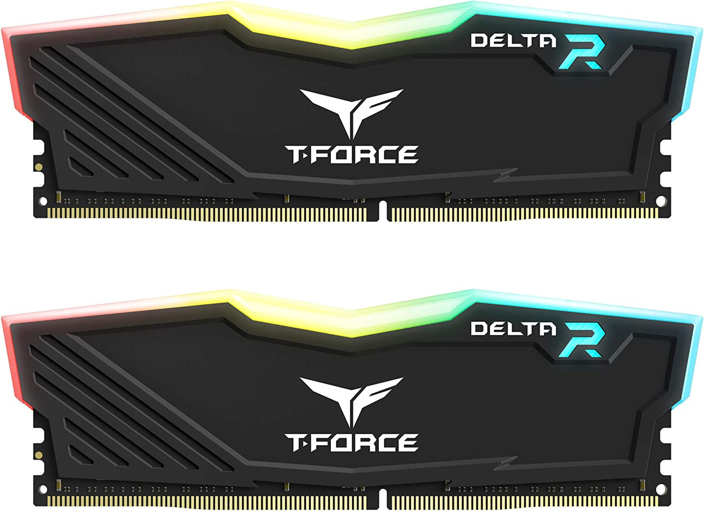 TEAMGROUP T-Force Delta RGB DDR4 16GB (2X8Gb) 3200Mhz (PC4-25600) CL16 Desktop Memory Module Ram Black - TF3D416G3200HC16CDC01