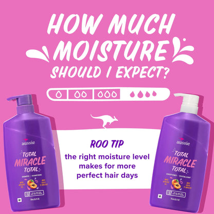 Total Miracle Dual Pack: Apricot & Macadamia Oil Paraben-Free Shampoo and Conditioner