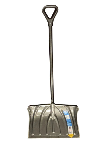 20-Inch Snow Shovel and Pusher with Durable Wear Strip