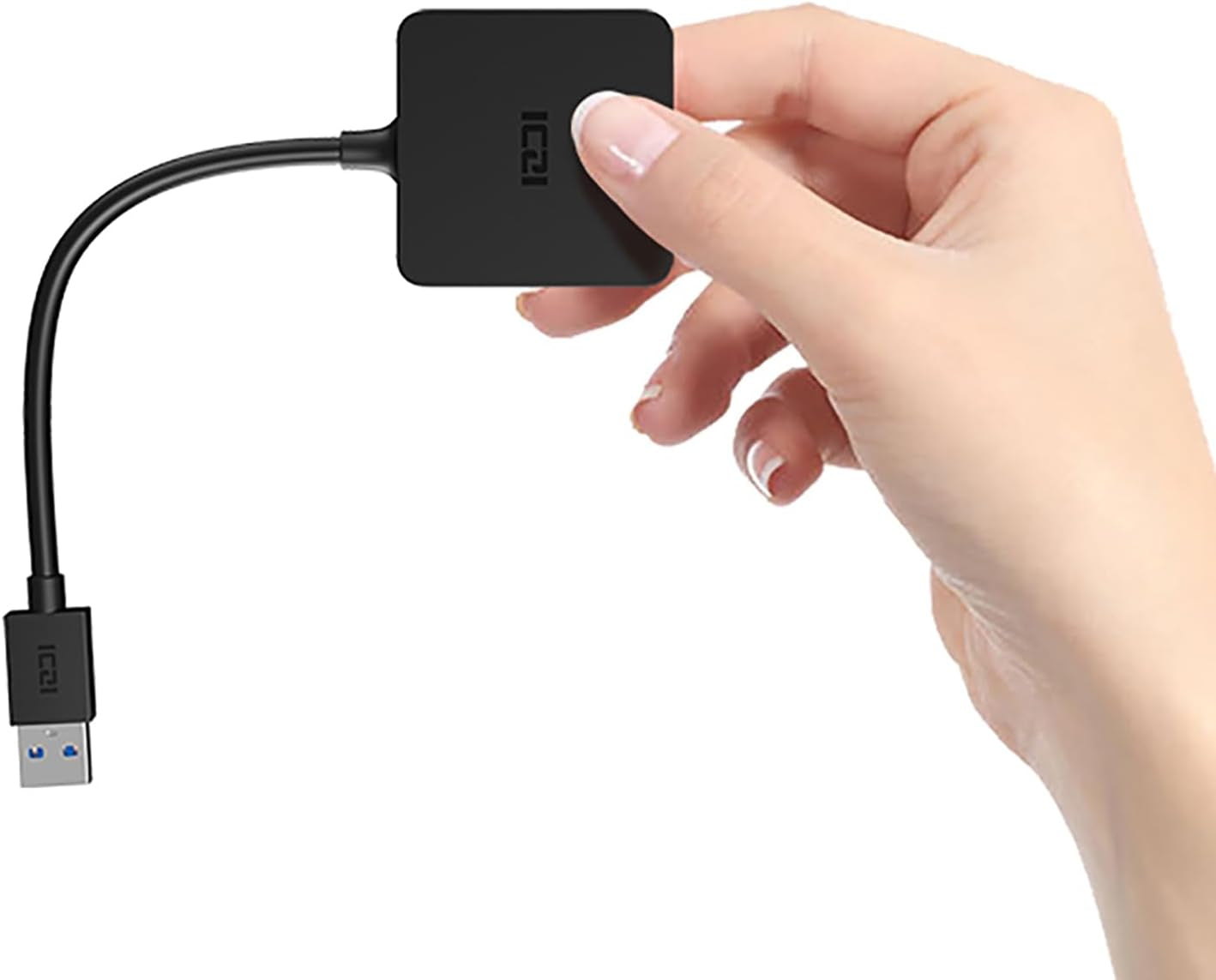 ICZI USB 3.0 Hub, 4 Ports USB Splitter Multiple Extender for Laptop, PC, Macbook, Mac Mini, Imac, Surface Pro, Mobile HDD