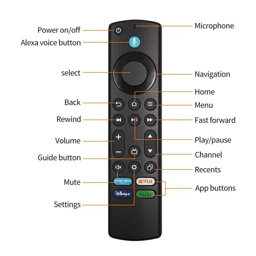 Fire TV Alexa Replacement Remote Control,(4Th Gen)Voice Remote,Used for Fire TV Omni Series or Fire TV 4-Series Smart TV