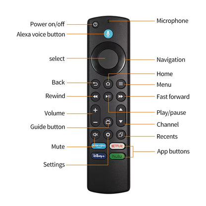 Fire TV Alexa Replacement Remote Control,(4Th Gen)Voice Remote,Used for Fire TV Omni Series or Fire TV 4-Series Smart TV