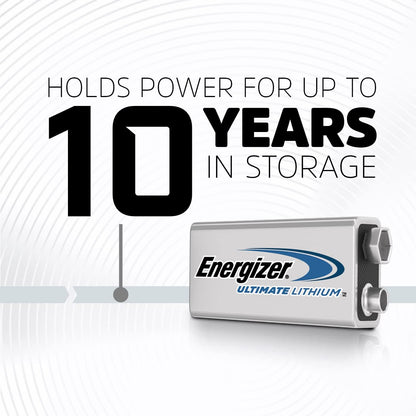 Energizer Ultimate Lithium 9V Battery Pack (2 Count)