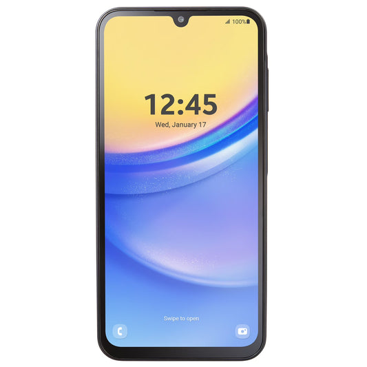Galaxy A15 Prepaid Smartphone, 64GB, 5G, Black - Locked to