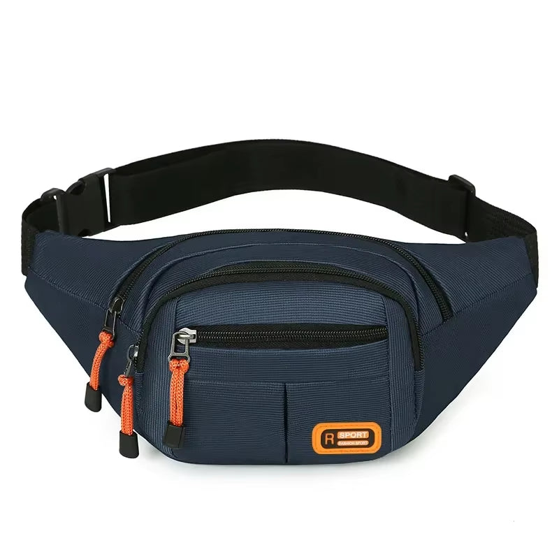 Multifunctional Mobile Waist Bag for Men and Women - Large Capacity, Splash-Resistant, Durable Design for Business and Construction Use