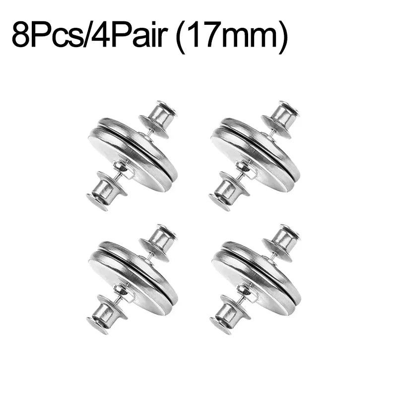 Magnetic Curtain Fastener Clips - 4/8 Pairs Detachable Light Control Window Screen Buckles