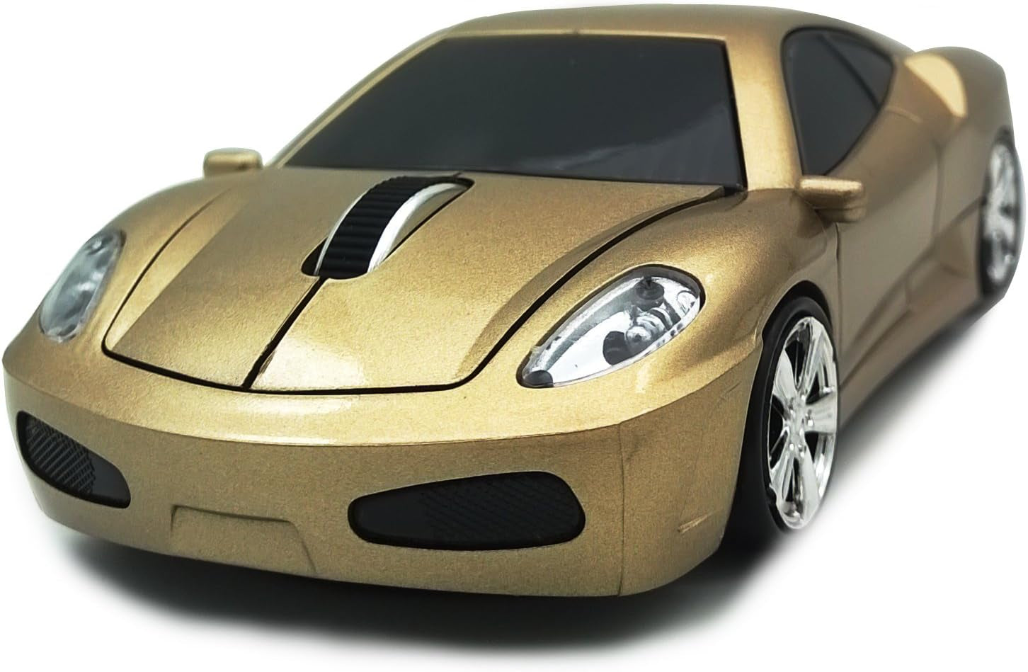 TDRTECH 2.4GHz Wireless Optical Gaming Mouse - Red Sports Car Design, DPI 1600, 3D Functionality