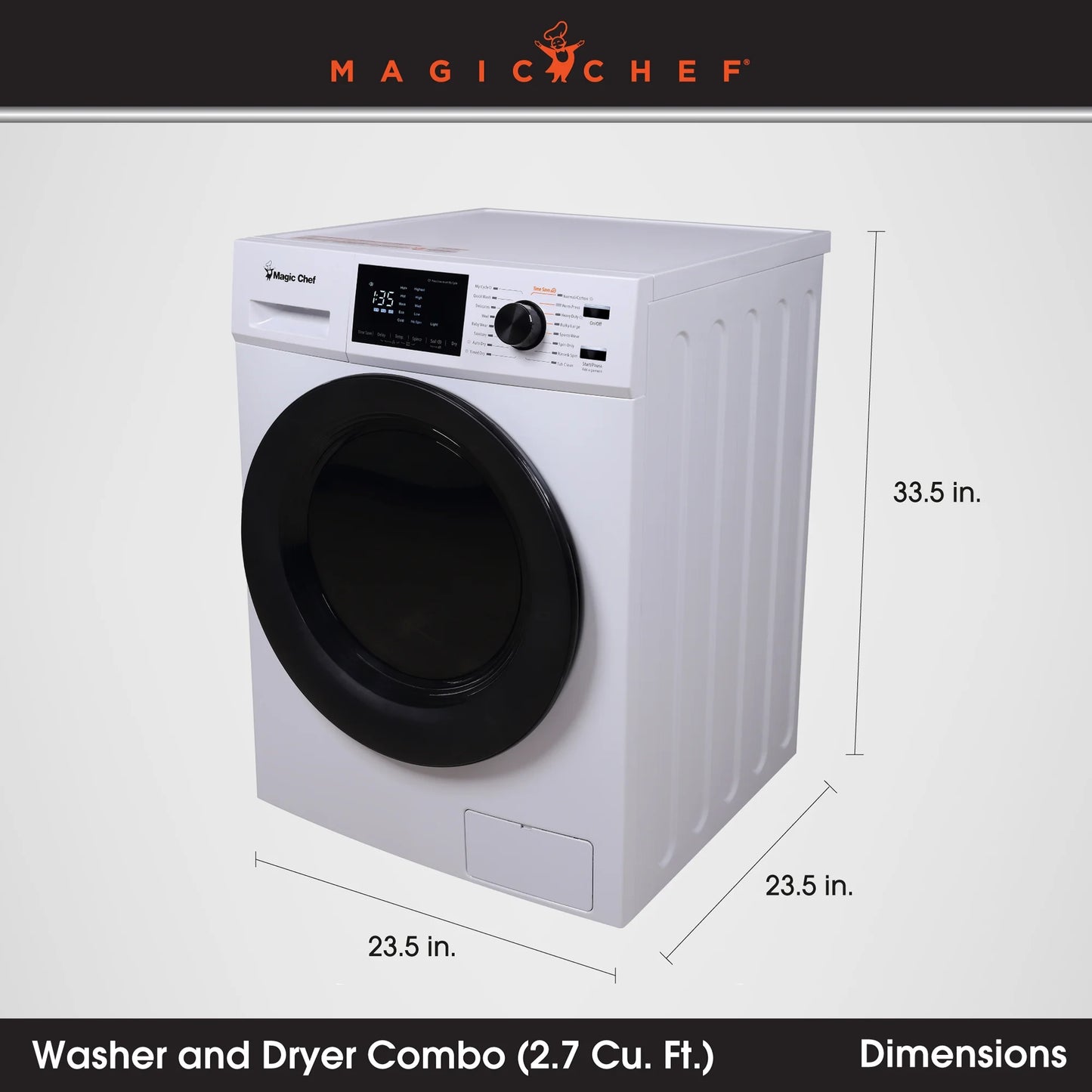 2.7 Cu. Ft. 120-Volt Gold All-in-One Ventless Electric Washer-Dryer Combo
