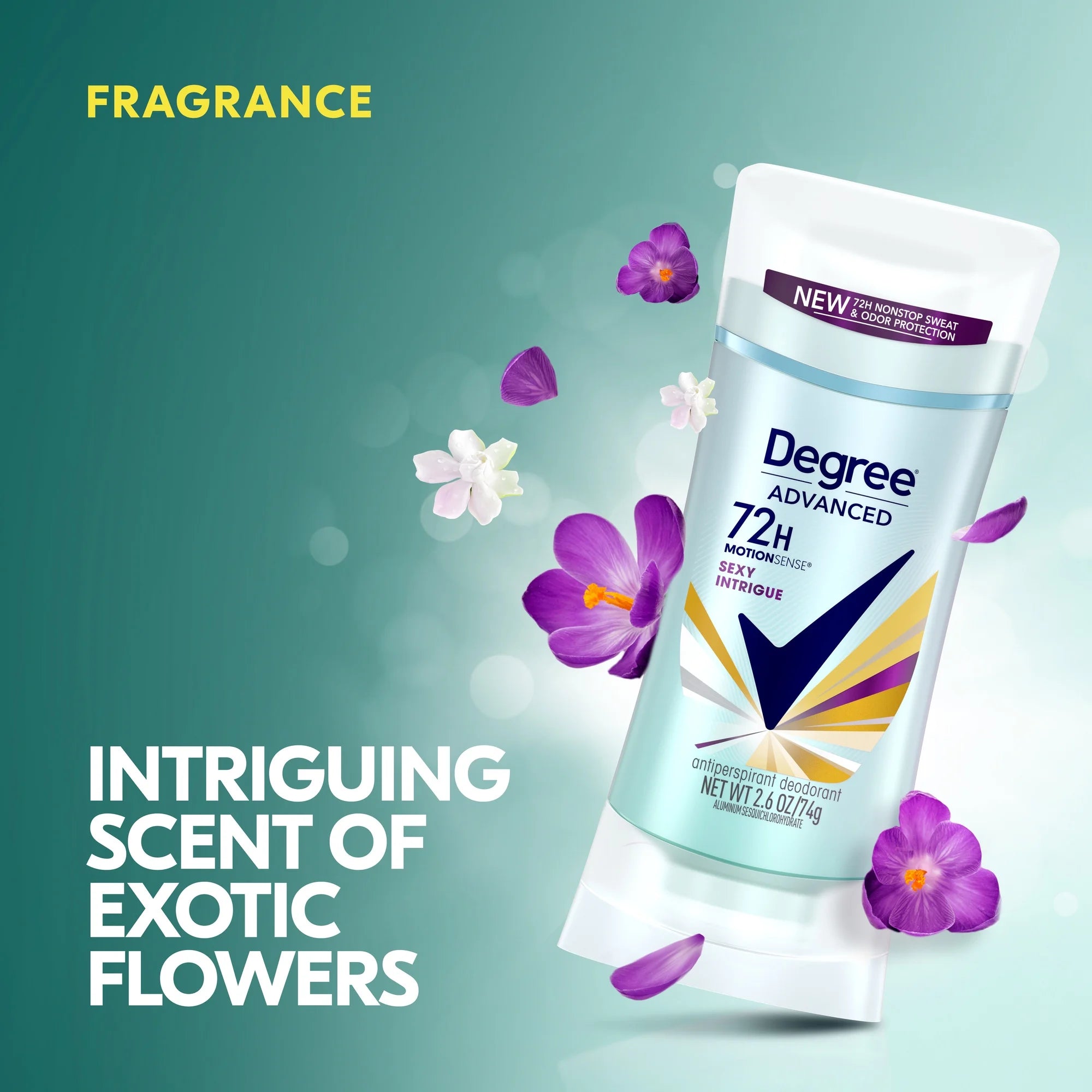 Degree Women Sexy Intrigue Motionsense Antiperspirant Deodorant, 2.6 Oz