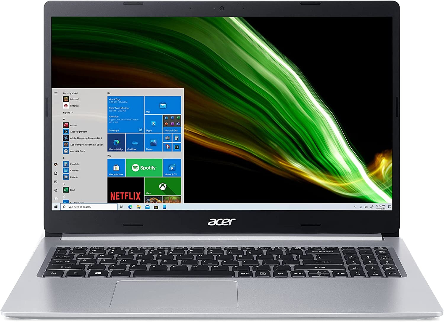 Acer Aspire 5 A515-44-R93G, 15.6" Full HD, AMD Ryzen 3 4300U Mobile Processor with Radeon Graphics, 4GB DDR4, 128GB Nvme SSD, Wifi 5, HD Webcam, Fingerprint Reader, Backlit Keyboard, Windows 10 S