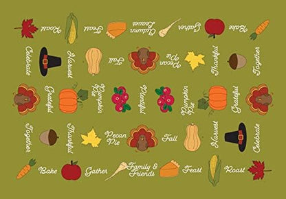 Thanksgiving Tablecloth - 59" x 86" - Christmas.Uk