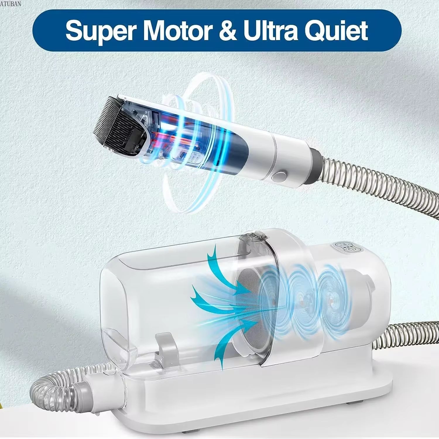 Professional Dog Grooming Vacuum and Pet Grooming Kit with 2.3L Capacity Hair Collection System