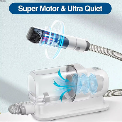 Professional Dog Grooming Vacuum and Pet Grooming Kit with 2.3L Capacity Hair Collection System