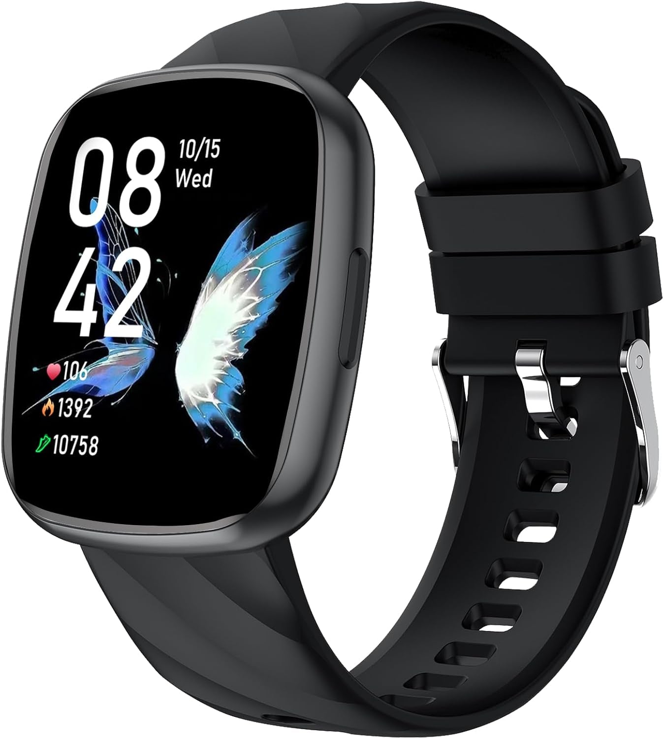 AXYWINBO Children's Smart Watch - IP68 Waterproof Fitness Tracker with 100 Exercise Modes, Heart Rate and Sleep Monitoring, Sedentary Reminder, Black