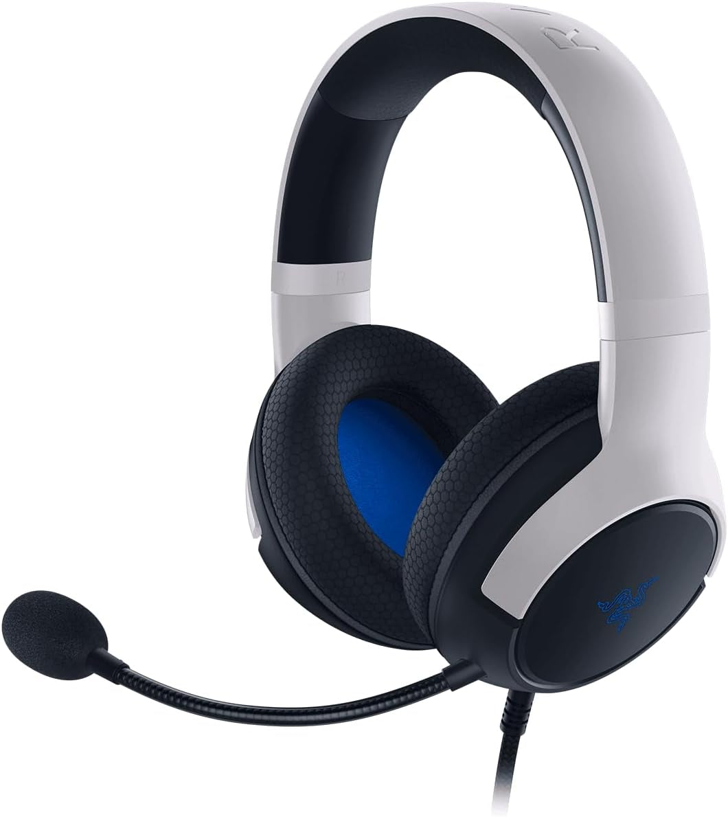 Razer Kaira X Wired Gaming Headset for Xbox Series X|S, Xbox One, PC, Mac, and Mobile Devices - Featuring Triforce 50mm Drivers, Hyperclear Cardioid Microphone, Flowknit Memory Foam Ear Cushions, and On-Headset Controls - White