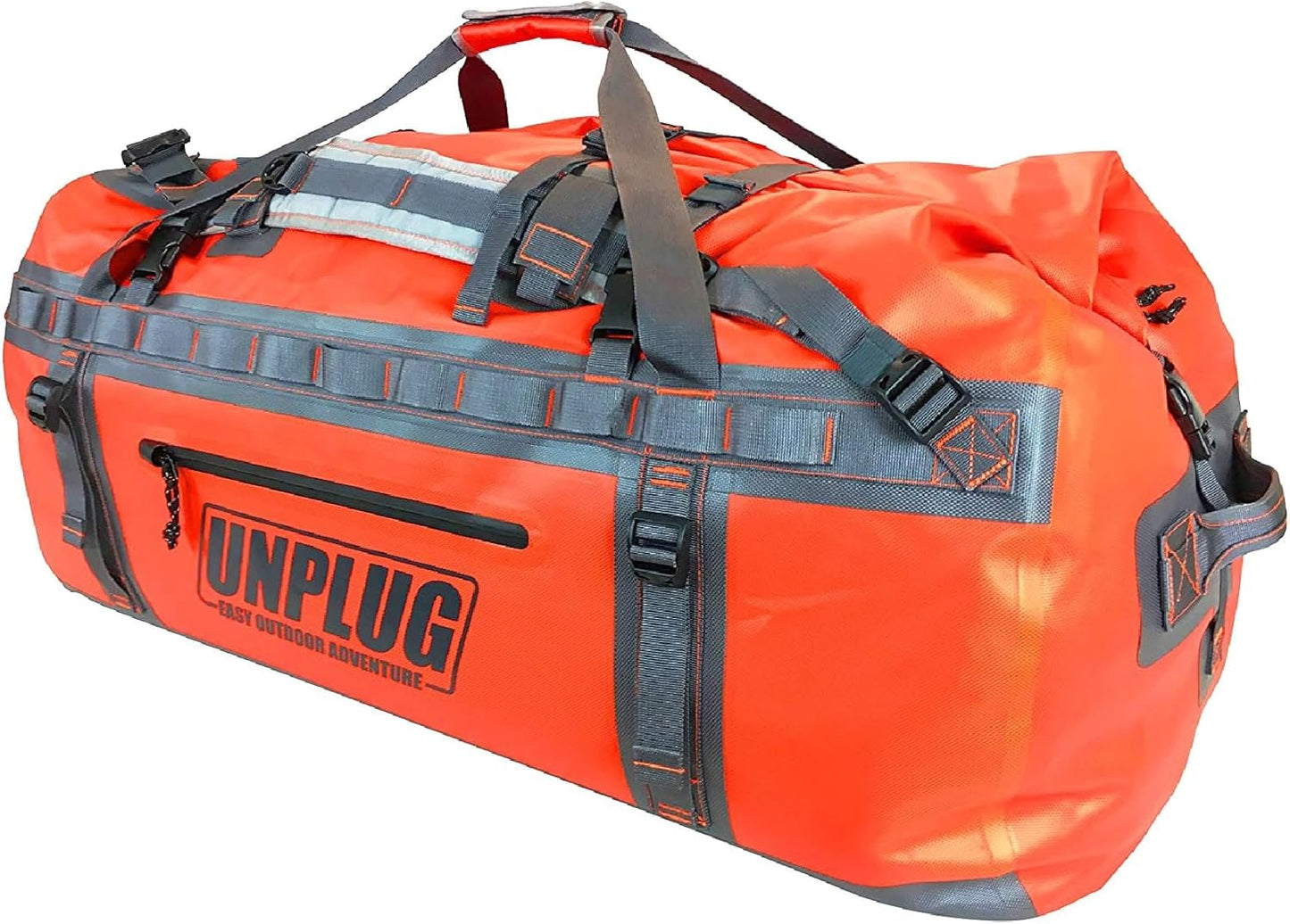 UNPLUG Ultimate Adventure Duffle Bag | 1680D Heavy-Duty Waterproof Design | Versatile Large Bag for Camping, Motorcycling, Boating, and Hunting
