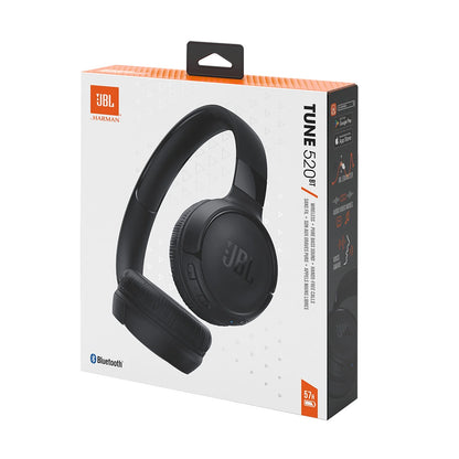 Tune 520BT Wireless On-Ear Headphones - Experience  Pure Bass Sound On-the-Go - Black