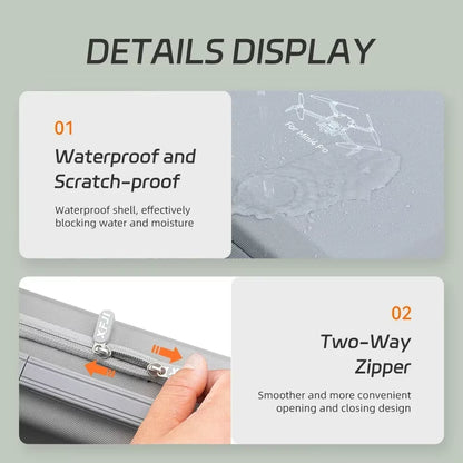 DJI Mini 4 Pro Shoulder Bag - Hardshell Storage Case for Drones and Accessories, Compatible with Mini 4 Pro RC 2/RC-N2 Controller