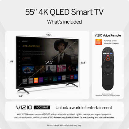 55" Class Quantum 4K QLED HDR Smart TV (M55Q6-L4)