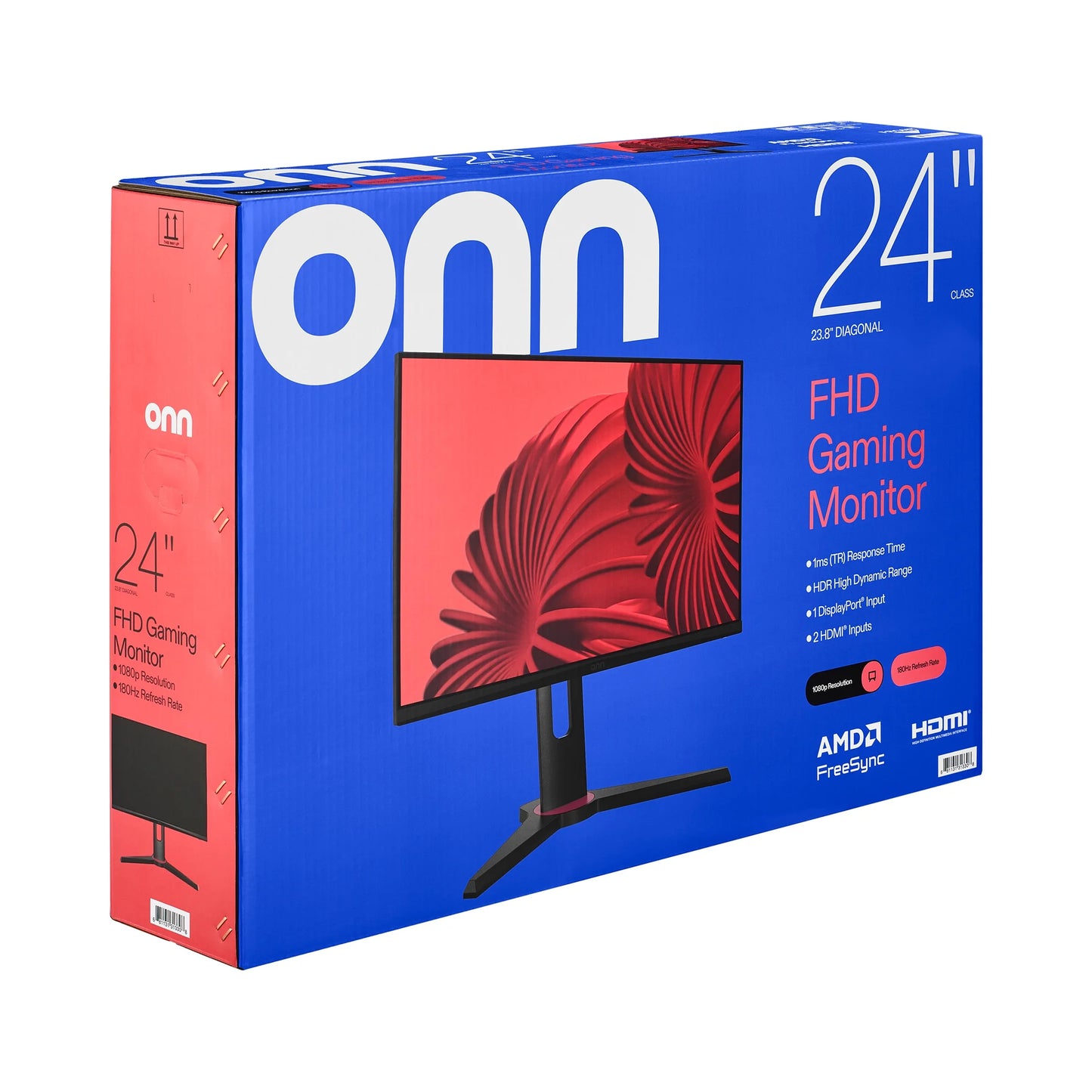 24-Inch Full HD (1920 x 1080) 180Hz 1ms FreeSync Gaming Monitor with HDMI and DisplayPort Cables, Black