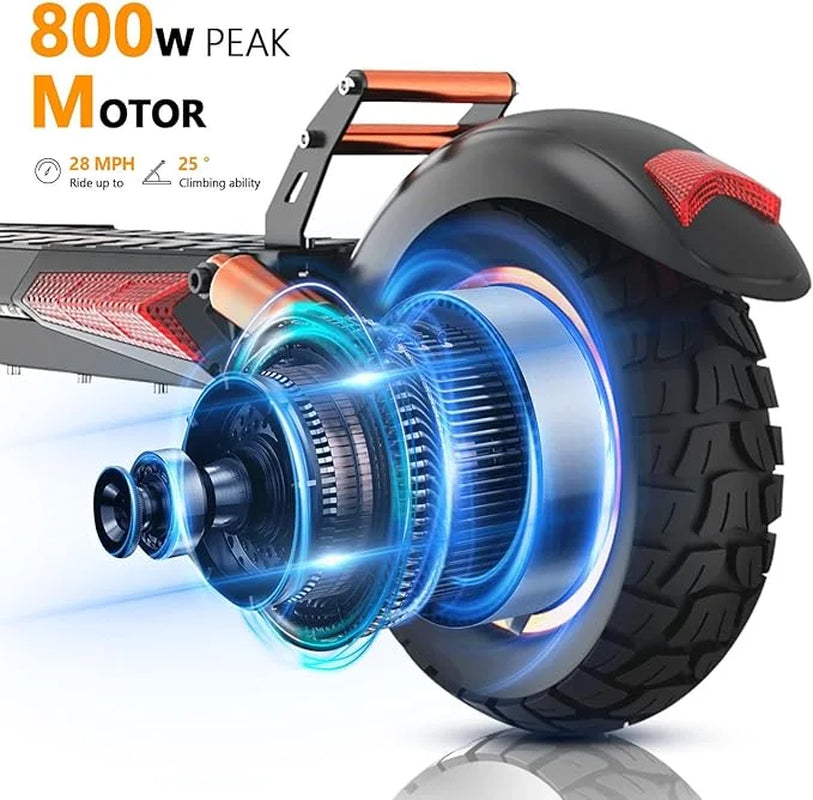 800W Electric Scooter for Adults with Seat, 12.5Ah Battery, 3 Speed Settings, Capable of 28 MPH and 32 Miles Range